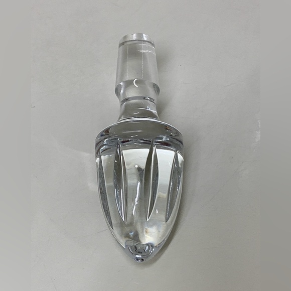 Vtg Solid Lead Crystal Decanter Finial Stopper Replacement - Picture 2 of 12